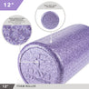 High-Density Foam Roller 12" Solid Purple Day 1 Fitness fitness Foam physical therapy Training
