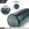 High-Density Foam Roller 12" Speckled Blue Day 1 Fitness fitness Foam physical therapy Training