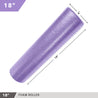 High-Density Foam Roller 18" Solid Purple Day 1 Fitness fitness Foam physical therapy Training