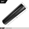 High-Density Foam Roller 24" Solid Black Day 1 Fitness fitness Foam physical therapy Training