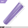 High-Density Foam Roller 24" Solid Purple Day 1 Fitness fitness Foam physical therapy Training