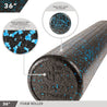 High-Density Foam Roller 36" Speckled Blue Day 1 Fitness fitness Foam physical therapy Training
