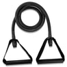 XP Resistance Tubing with PVC Handles Series Extra-Heavy Black RHINO Fitness __label:NEW! fitness physical therapy resistance Training tubing