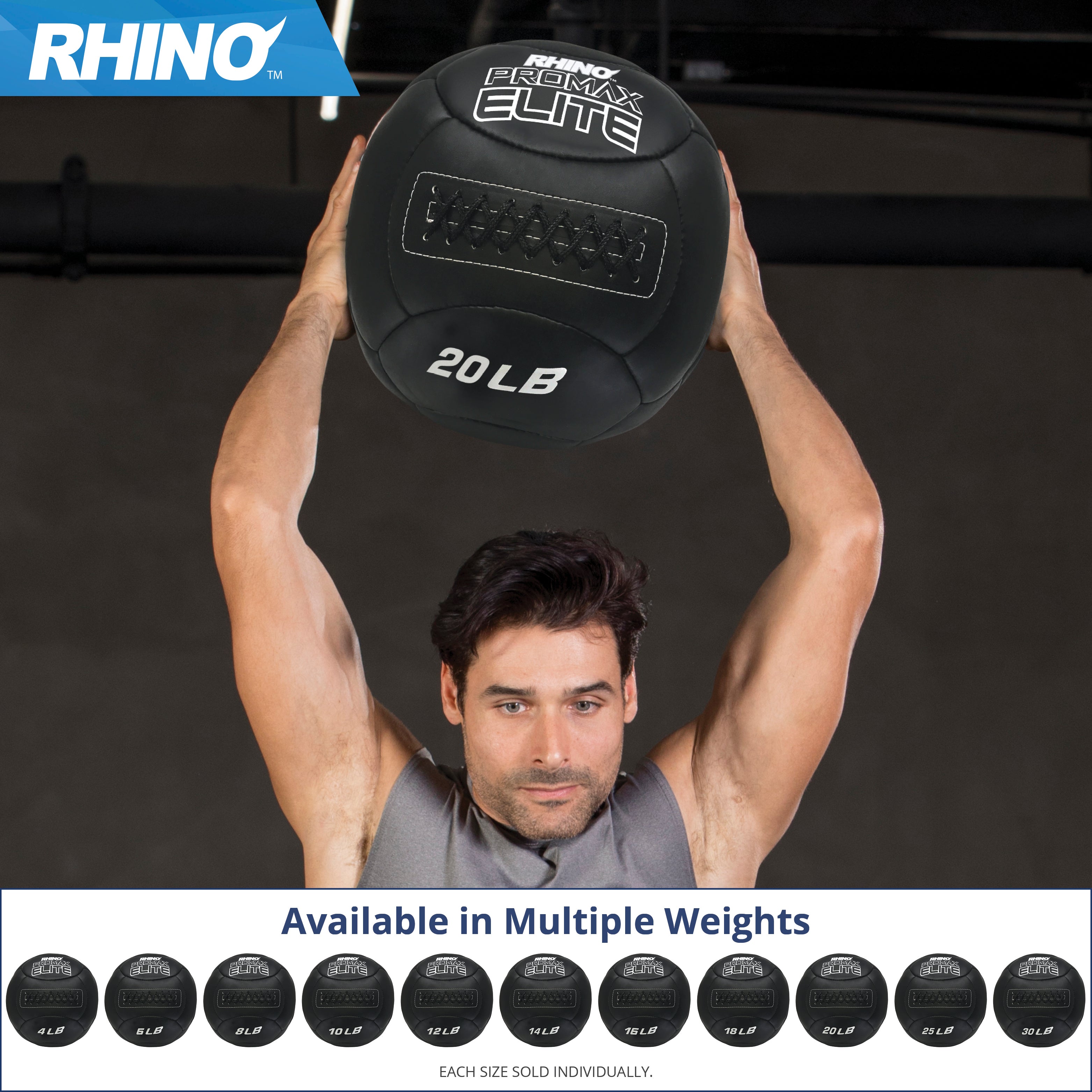 RHINO Fitness® ProMax Elite Medicine Ball RHINO Fitness fitness indoor medicine ball physical therapy Resistance Training
