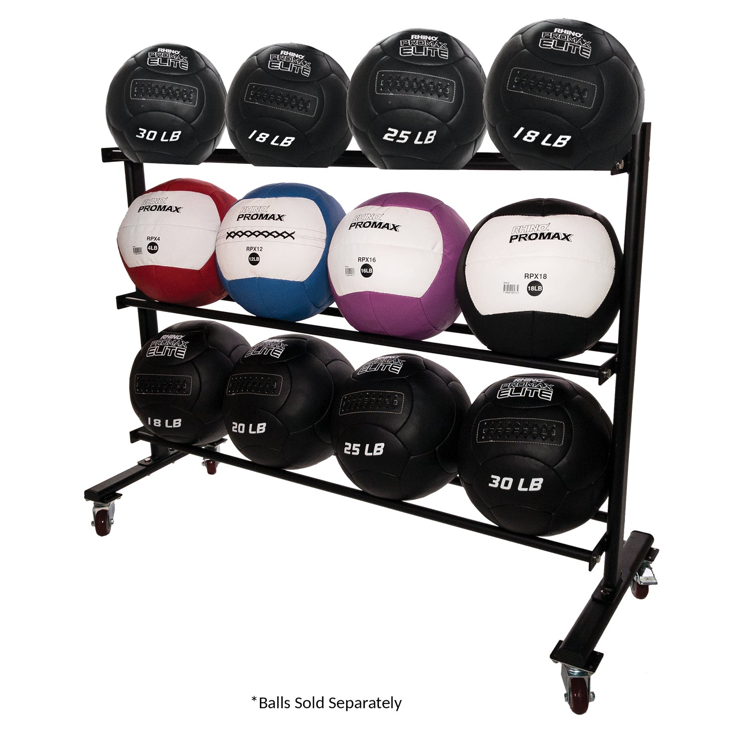 Physioball Racks ProMax 3-Level Medicine Ball Rack – Rhino Pickleball
