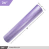 High-Density Foam Roller 36" Solid Purple Day 1 Fitness