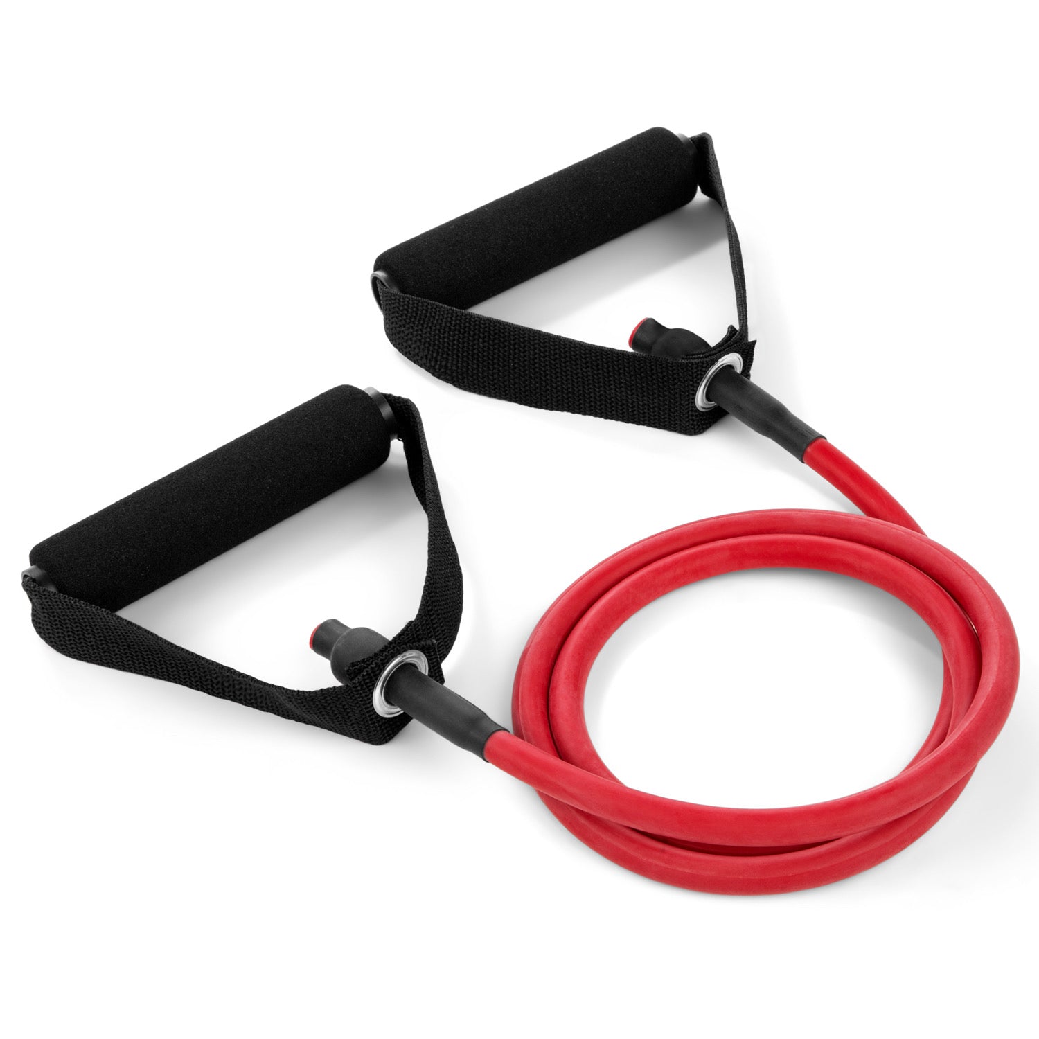 XF Resistance Tubing with Foam Handles Series Medium / Red RHINO Fitness __label:NEW! Fitness Physical Therapy Resistance Training Tubing