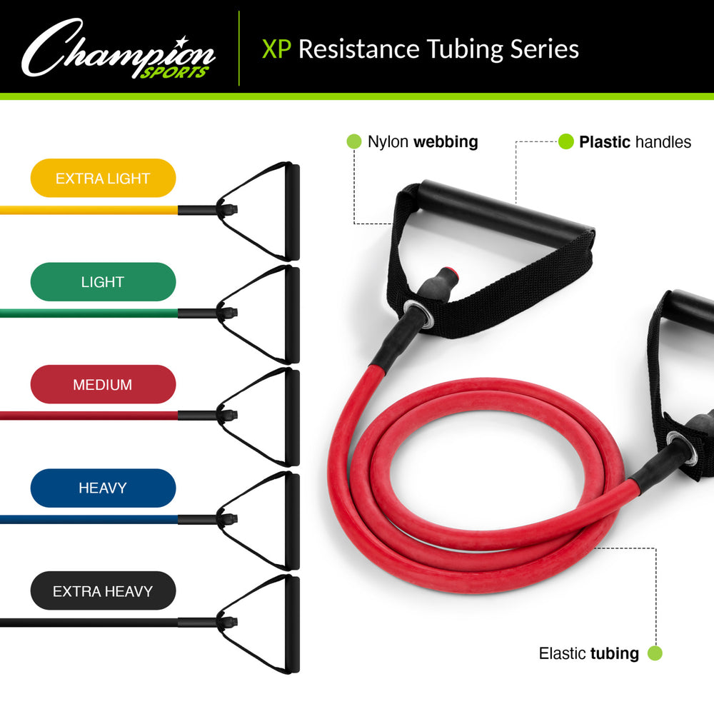 XP Resistance Tubing with PVC Handles Series RHINO __label:NEW! fitness physical therapy resistance Training tubing