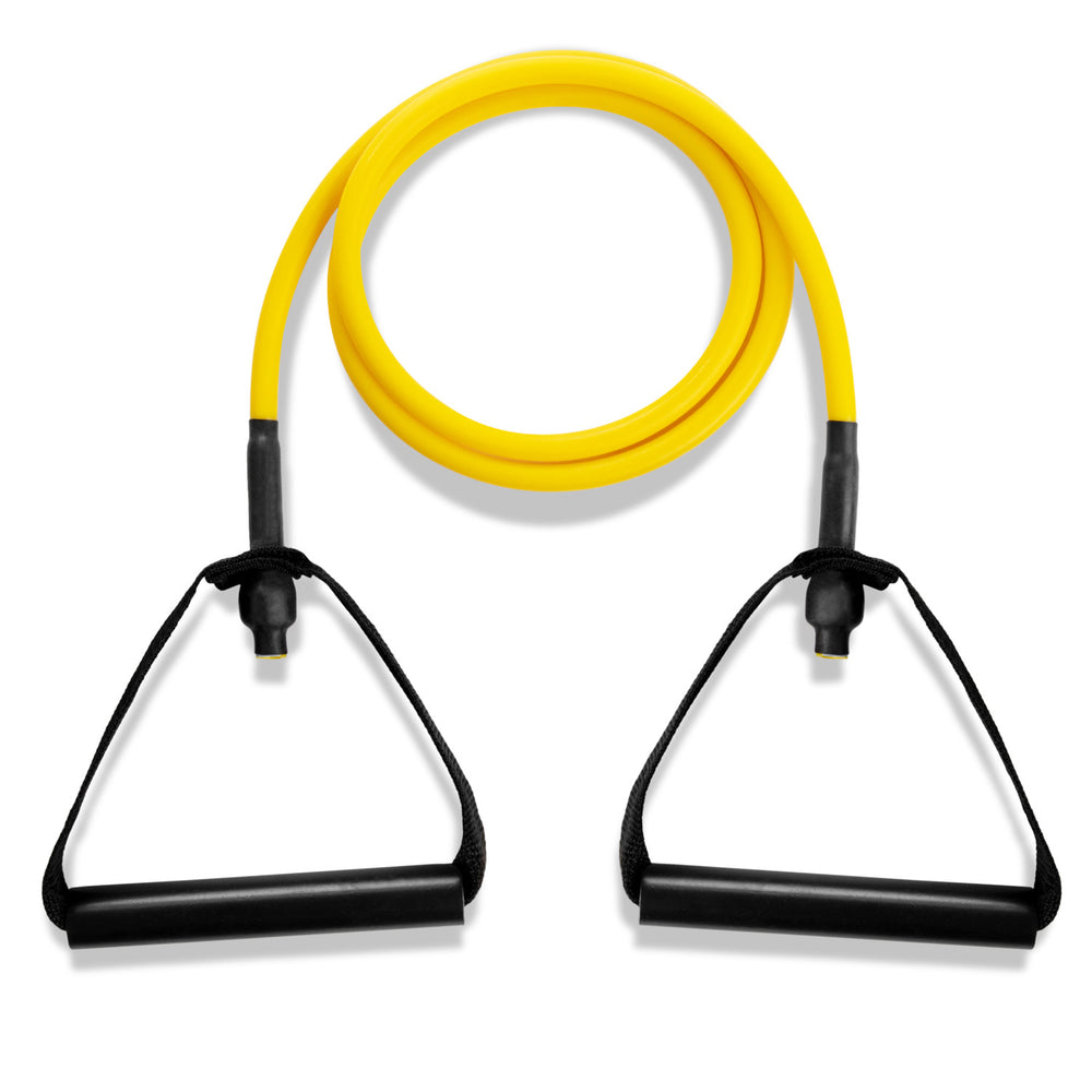 XP Resistance Tubing with PVC Handles Series Extra-Light / Yellow RHINO __label:NEW! fitness physical therapy resistance Training tubing