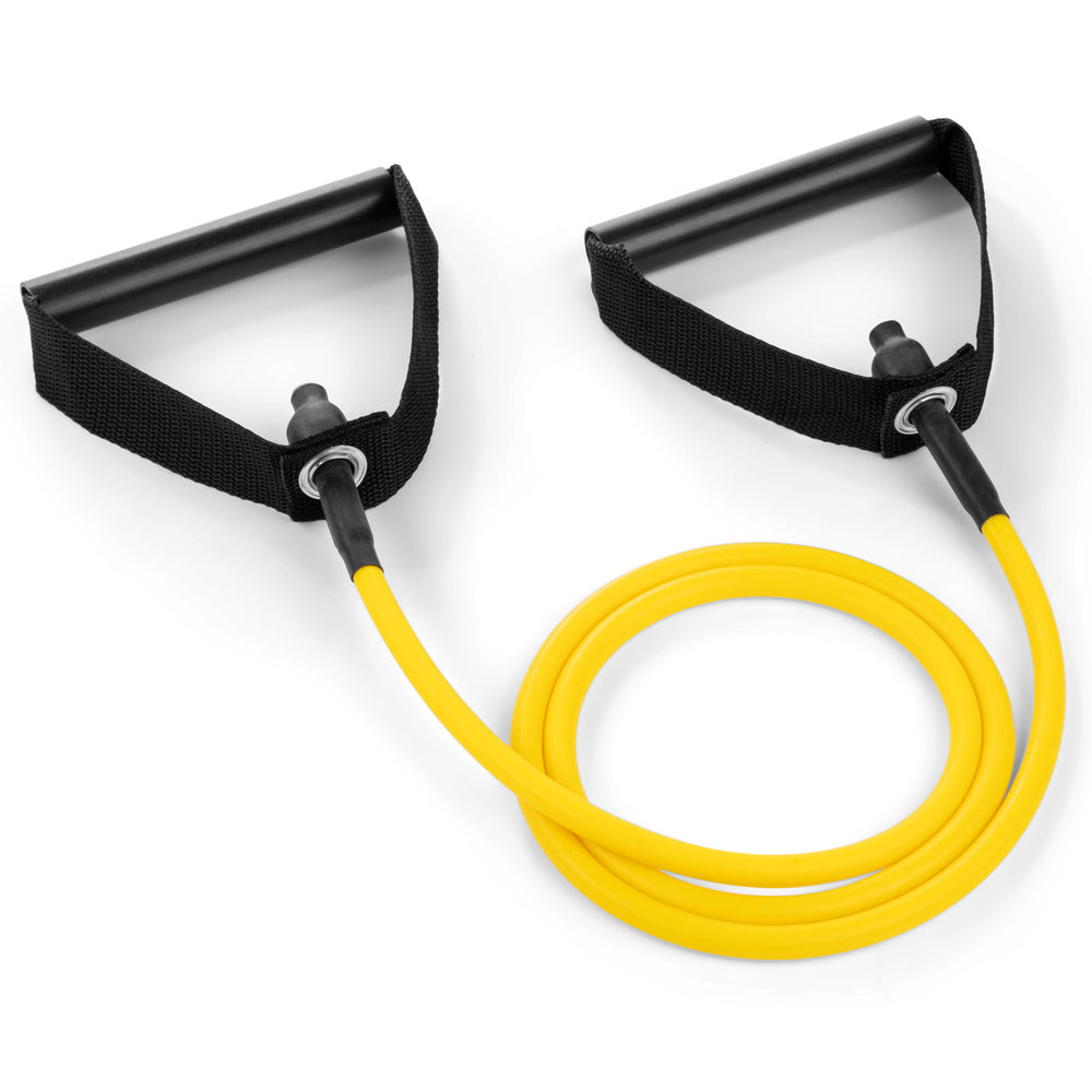 XP Resistance Tubing with PVC Handles Series Extra-Light / Yellow RHINO __label:NEW! fitness physical therapy resistance Training tubing