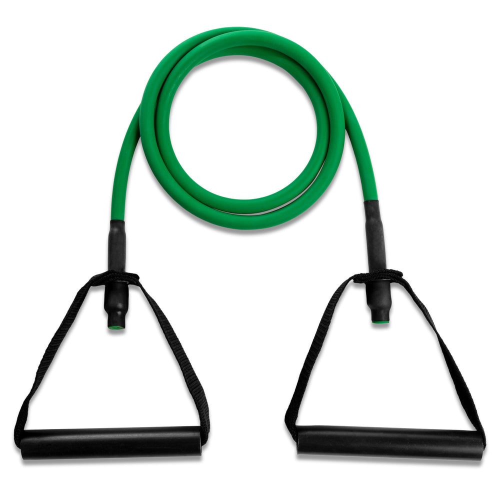 XP Resistance Tubing with PVC Handles Series Light / Green RHINO __label:NEW! fitness physical therapy resistance Training tubing
