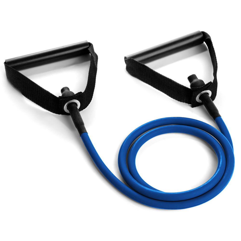 XP Resistance Tubing with PVC Handles Series Heavy / Blue RHINO __label:NEW! fitness physical therapy resistance Training tubing