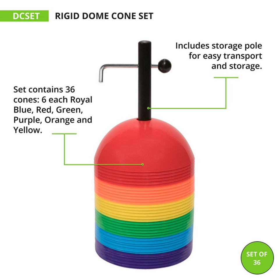 Rigid Dome Cones, Set of 36 RHINO accessories Cone