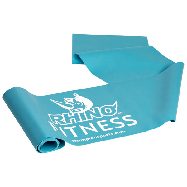 RHINO Fitness® Flat Exercise Band Series 10 lb, Medium/Heavy, Blue RHINO Fitness fitness indoor outdoor physical therapy