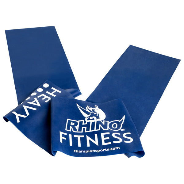 RHINO Fitness® Flat Exercise Band Series 15 lb, Heavy, Indigo RHINO fitness indoor outdoor physical therapy