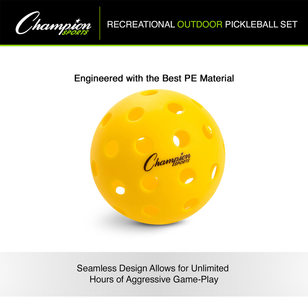 Striker Series, Set of Six Outdoor Pickleballs Rhino Pickleball balls outdoor pickleballs set