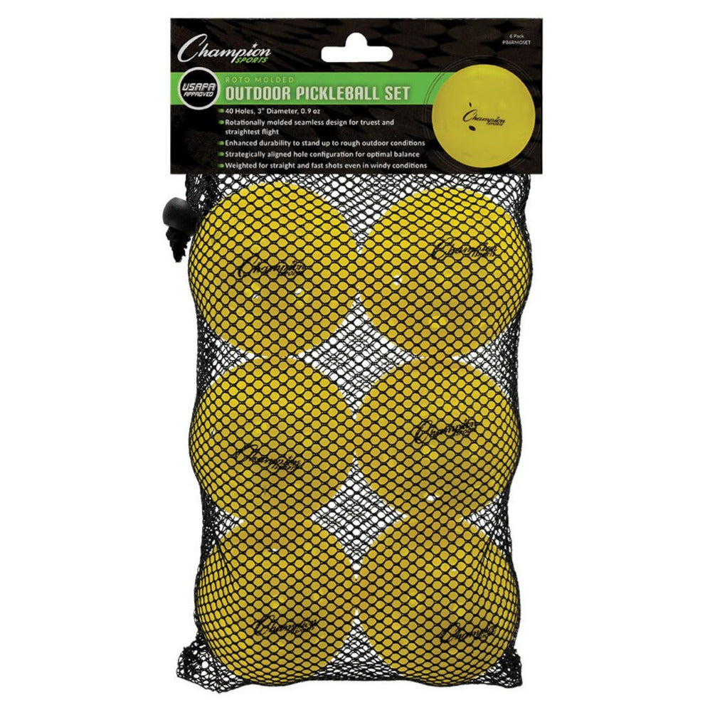 Revolution Series, Set of Six Outdoor USAPA Pickleballs Rhino Pickleball __label:USA Pickleball Approved balls outdoor pickleballs revolution set