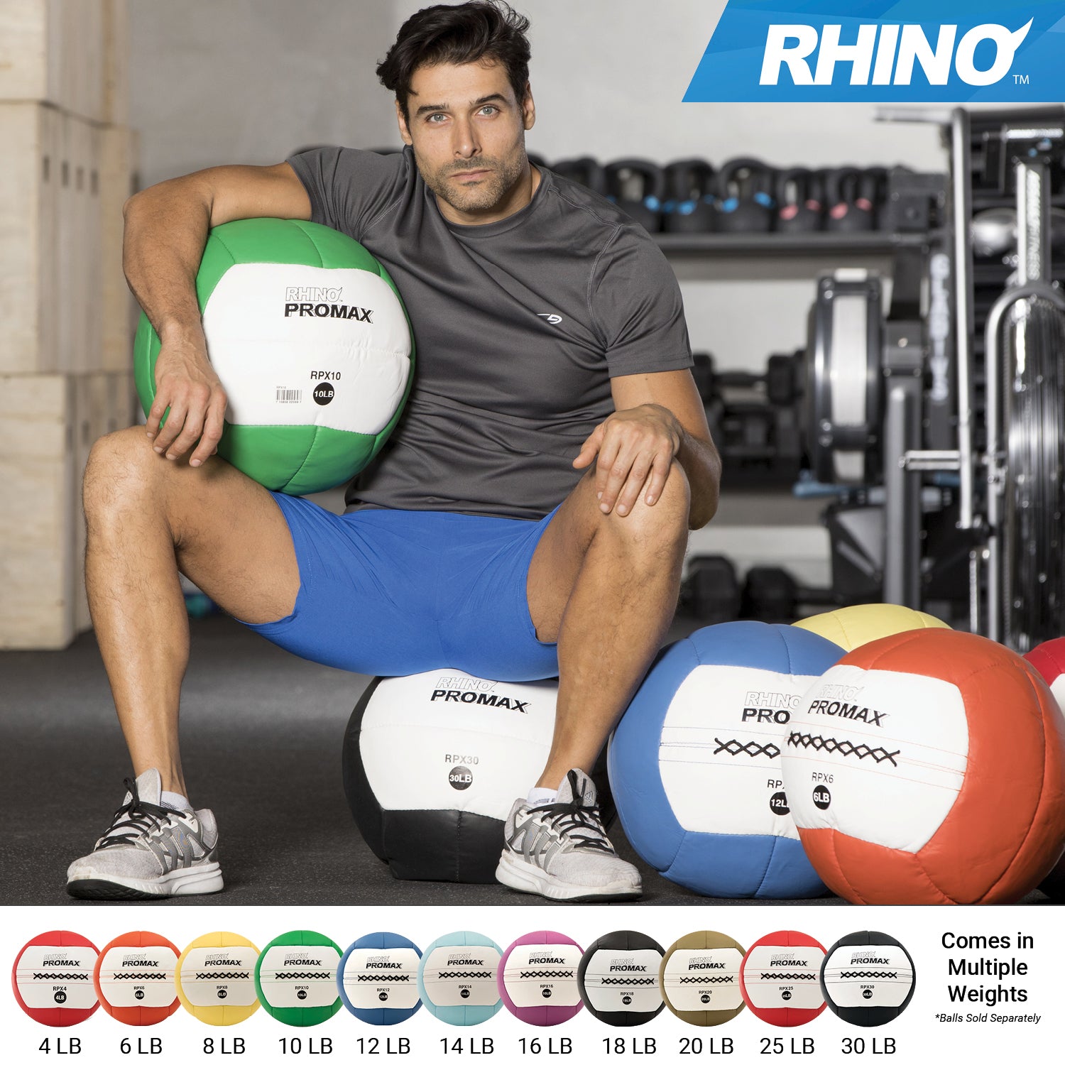 RHINO Fitness® ProMax Medicine Ball Series RHINO Fitness fitness indoor medicine ball physical therapy