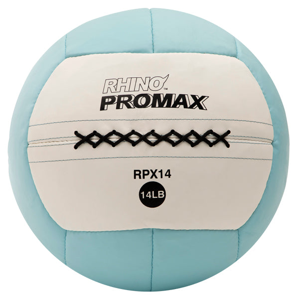 RHINO Fitness® ProMax Medicine Ball Series 14 lb, Light Blue RHINO fitness indoor medicine ball physical therapy