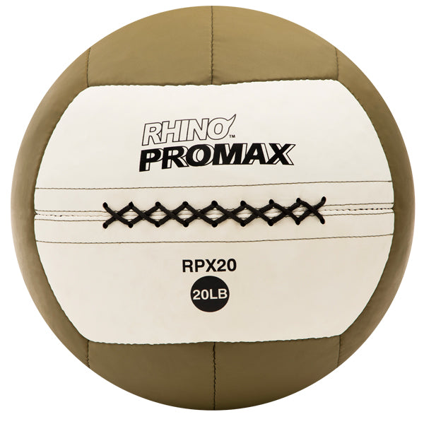 RHINO Fitness® ProMax Medicine Ball Series 20 lb, Brown RHINO fitness indoor medicine ball physical therapy