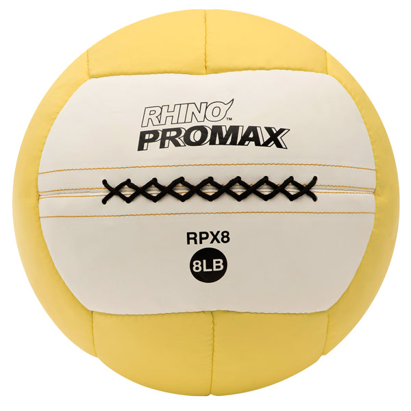 RHINO Fitness® ProMax Medicine Ball Series 8 lb, Yellow RHINO fitness indoor medicine ball physical therapy