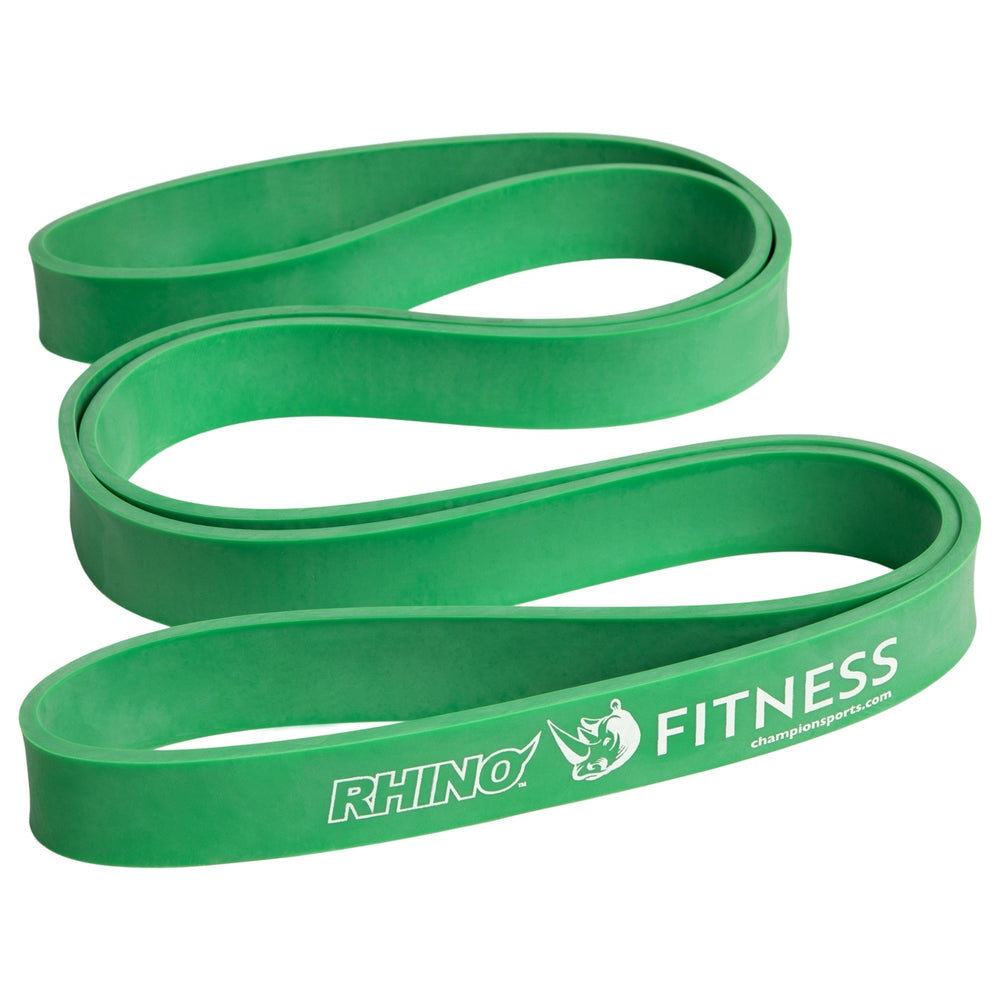 RHINO Fitness® Stretch Resistance-Training Band Series Medium, 10-45 lbs, Green RHINO fitness