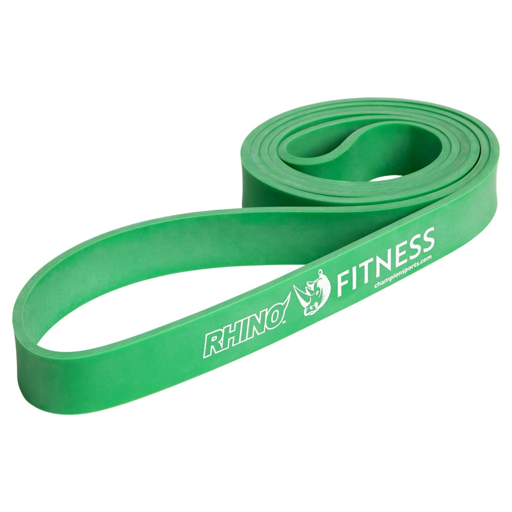 RHINO Fitness® Stretch Resistance-Training Band Series Medium, 10-45 lbs, Green RHINO fitness