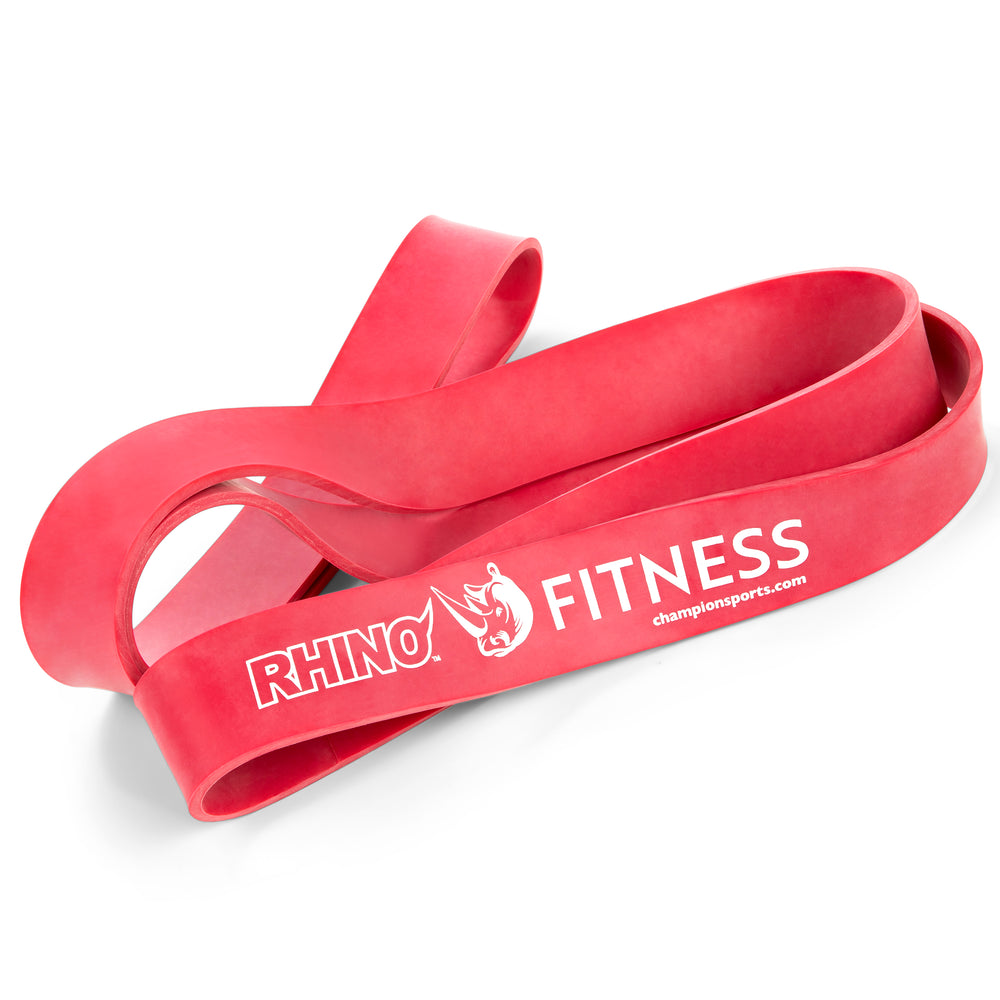 RHINO Fitness® Stretch Resistance-Training Band Series Heavy, 50-90 lbs, Red RHINO fitness