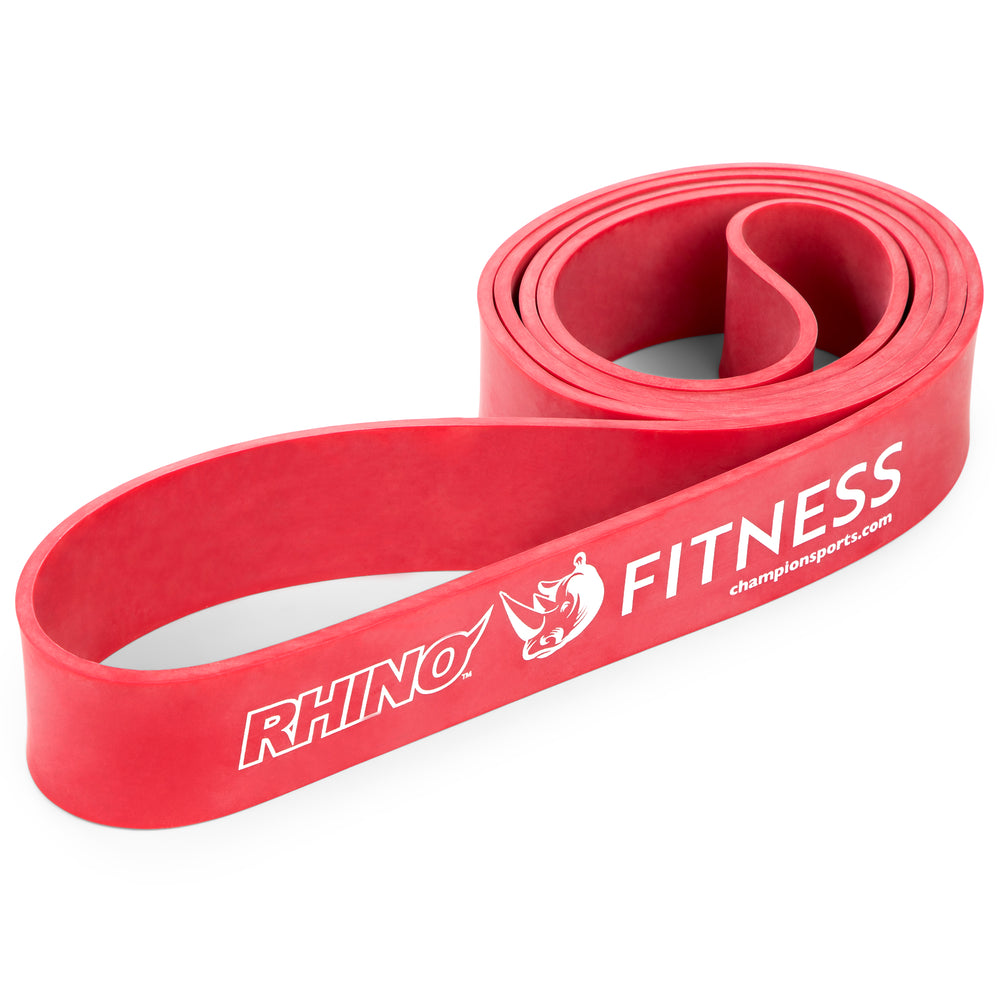 RHINO Fitness® Stretch Resistance-Training Band Series Heavy, 50-90 lbs, Red RHINO fitness