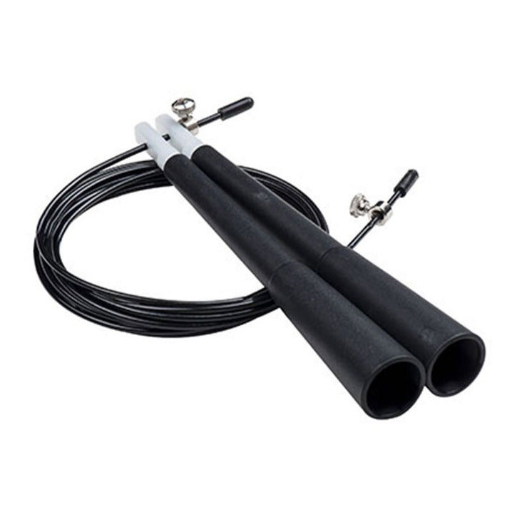 Training Speed Jump Rope in Black RHINO fitness indoor Jump Rope outdoor physical therapy Training