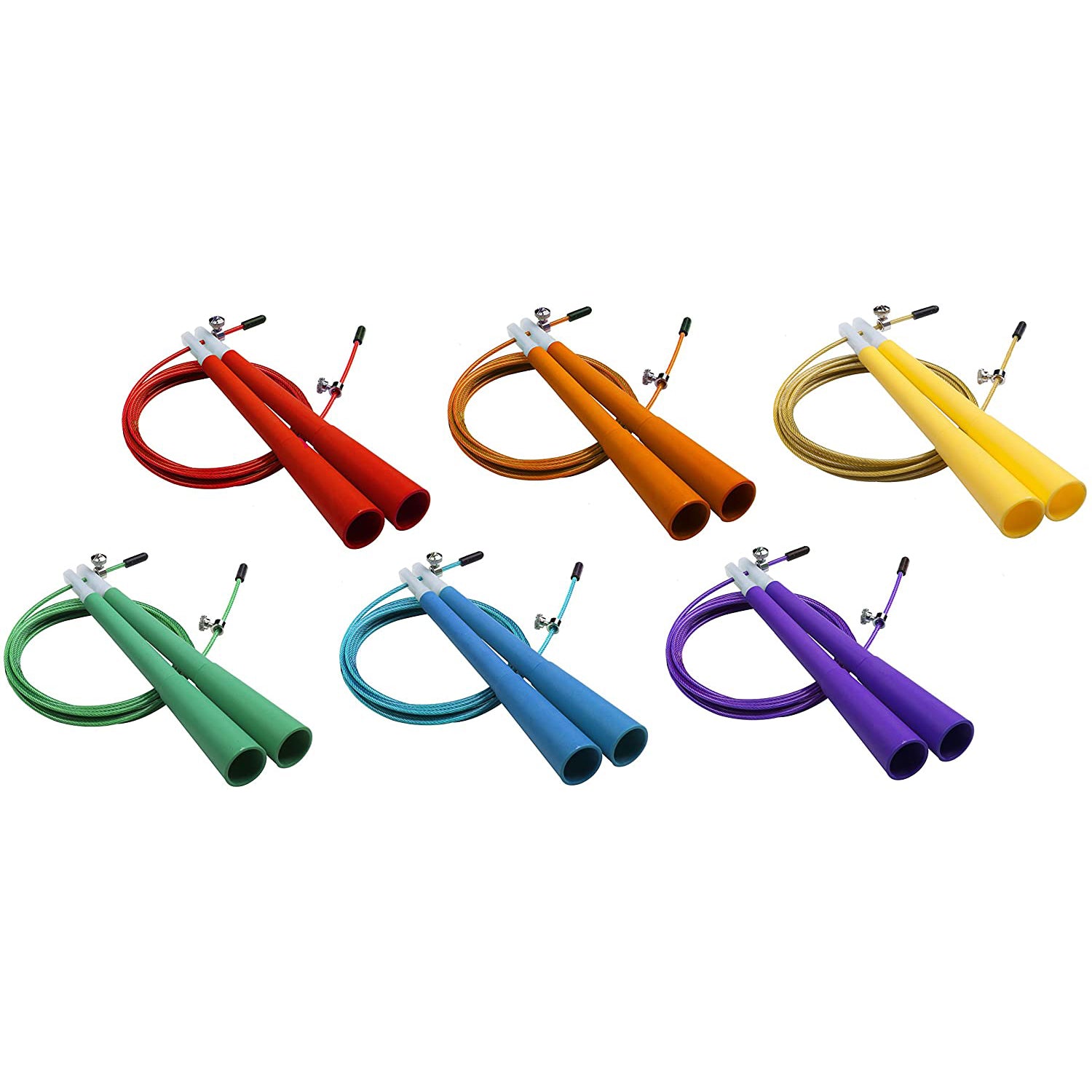 Double-Bearing Speed Jump Rope Set of 6 RHINO fitness indoor Jump Rope outdoor physical therapy