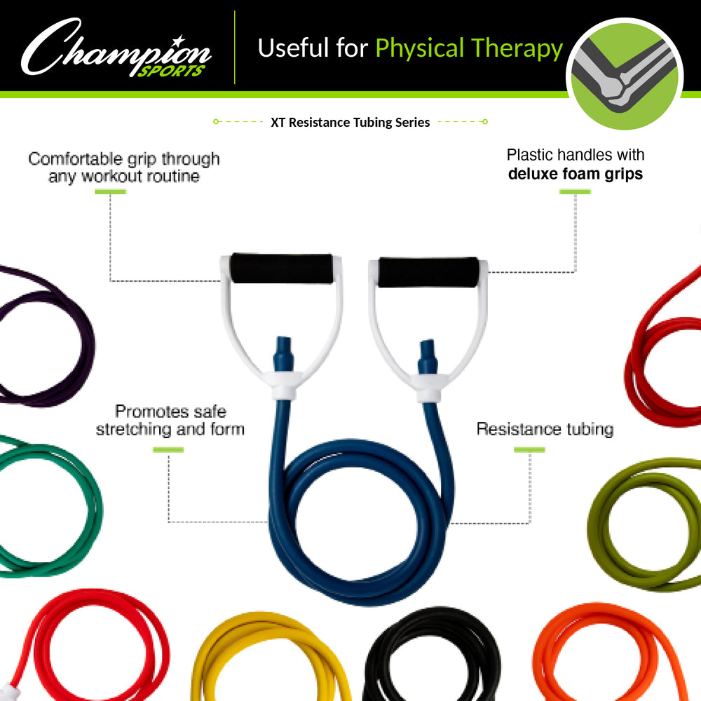 XT Resistance Tubing Series RHINO Fitness Foam Physical Therapy Resistance Tubing