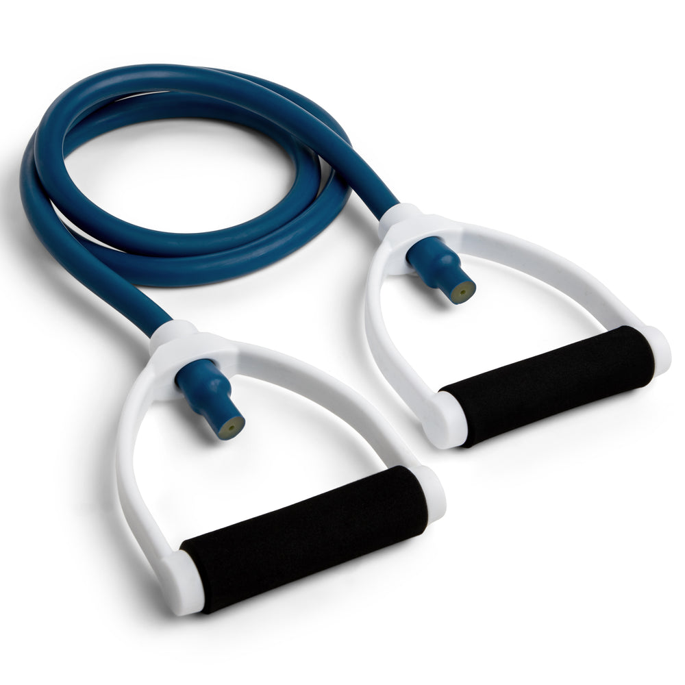 XT Resistance Tubing Series 90 lbs, Heavy, Blue RHINO Fitness Foam Physical Therapy Resistance Tubing
